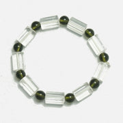 Satyaloka and Moldavite Bracelet Love Rocks Bracelet